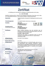 WPK-Zertifikat des ISW